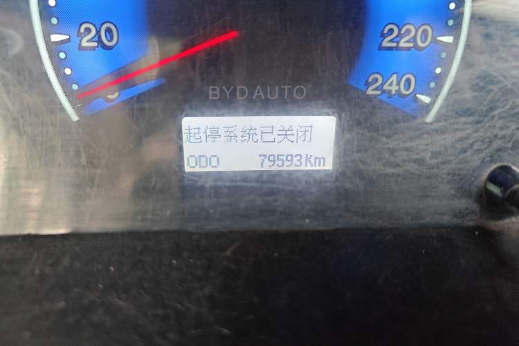 Used BYD F3 2013 Energy-Efficient Model 1.5L Manual Comfort Version Odometer Close Up
