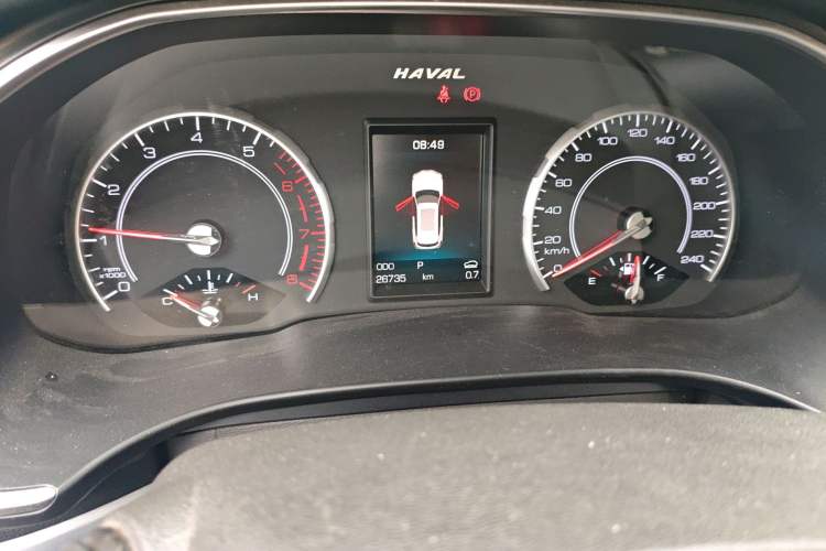 Used Haval H6 2017 Red Label 2.0T Automatic Two-Wheel Drive ZhiShang Model Odometer Close Up