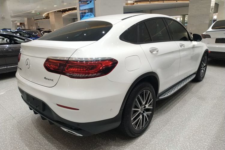 Used Mercedes-Benz GLC Coupe 2020 GLC 300 4MATIC Coupe SUV Rear Right 45 Deg