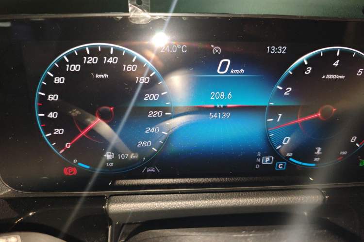 Used Mercedes-Benz GLA 2022 GLA 220 Odometer Close Up