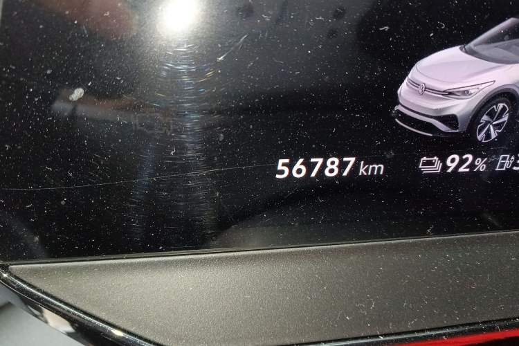 Used Volkswagen ID.4 X 2023 Pure Smart Edition Odometer Close Up