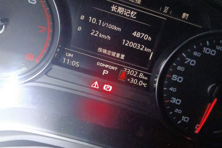 Used Audi A5 2017 Sportback 40 TFSI Fashion Model Odometer Close Up