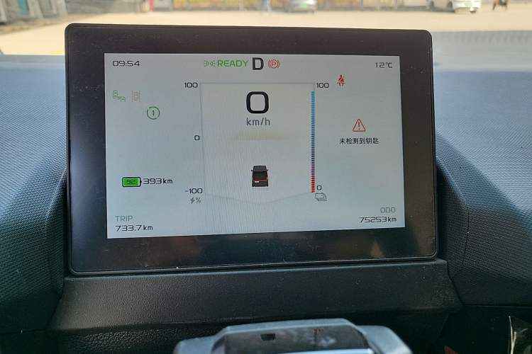 Used Farizon Super VAN 2024 Zhifu Edition Mid-Drive Mid-Roof 83 kWh Odometer Close Up