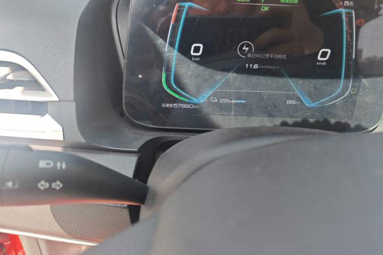 Used BYD e2 2019 Standard Range Model – Smart & Comfortable Version Odometer Close Up