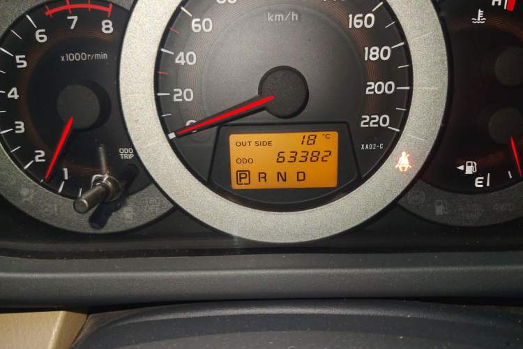 Used Toyota RAV4 2012 Luxurious Edition 2.0L Automatic All-Wheel Drive Odometer Close Up