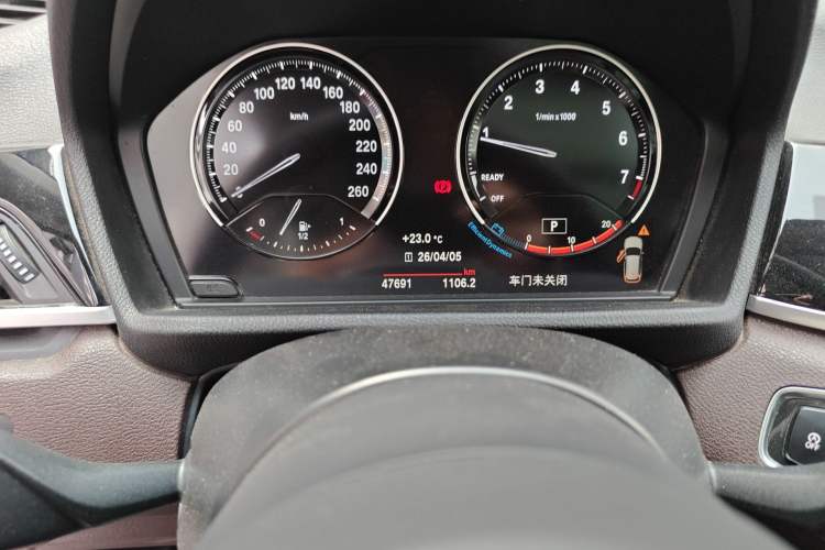 Used BMW X1 2022 sDrive20Li Luxury Model Odometer Close Up