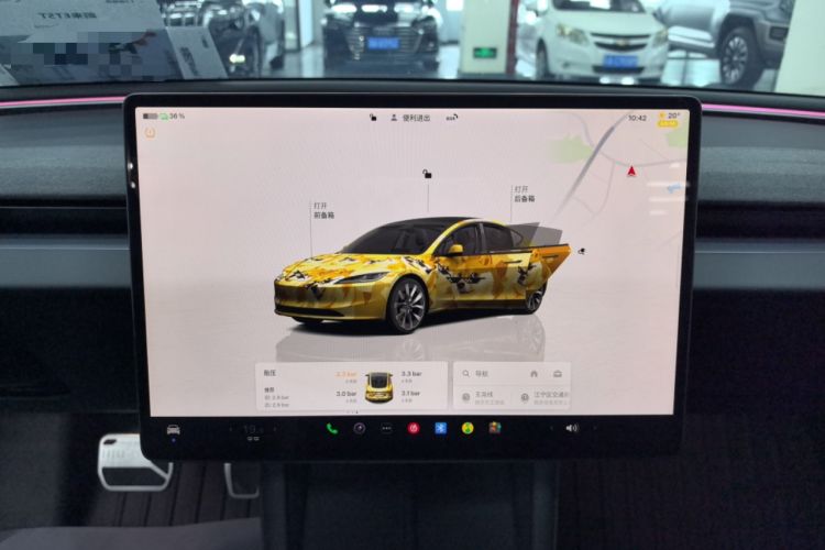 Used Tesla Model 3 2023 Rear-Wheel-Drive Version Audio And AC Panel