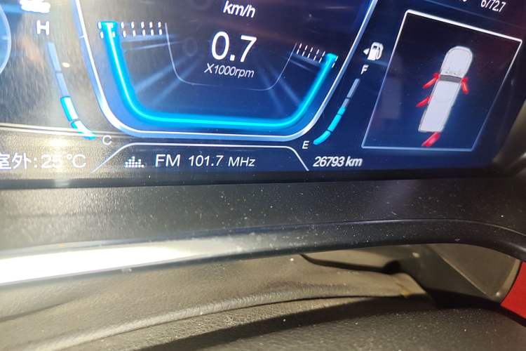 Used BAIC Off-Road BJ40 2022 2.0T Automatic Four-Wheel Drive Ring of the Tower Champion Edition Odometer Close Up