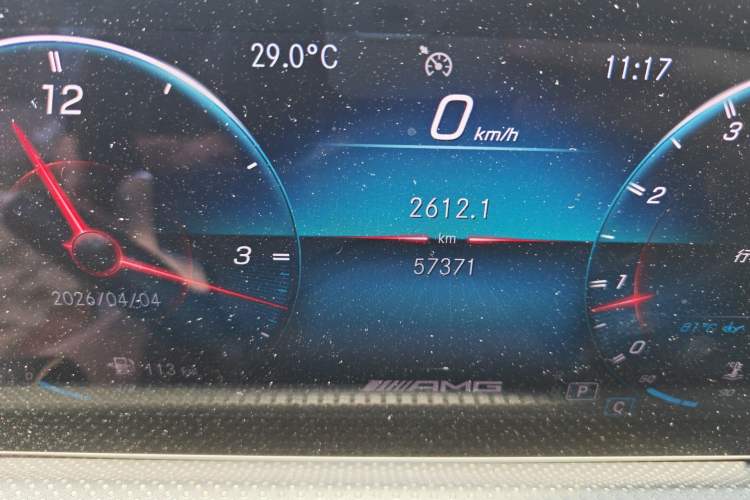 Used Mercedes-Benz A AMG 2019 AMG A 35 L 4MATIC Odometer Close Up