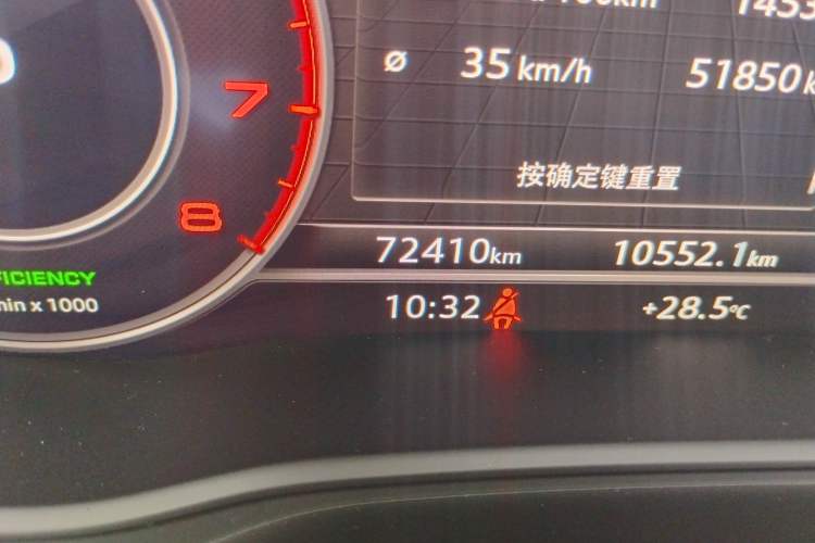 Used Audi A4L 2018 30th Anniversary Edition 40 TFSI Fashion Model Odometer Close Up