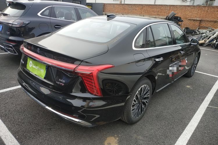 Used Hongqi H5 2025 2.0T Automatic Flag Edition – 500 000 Units Commemorative Version Rear Right 45 Deg