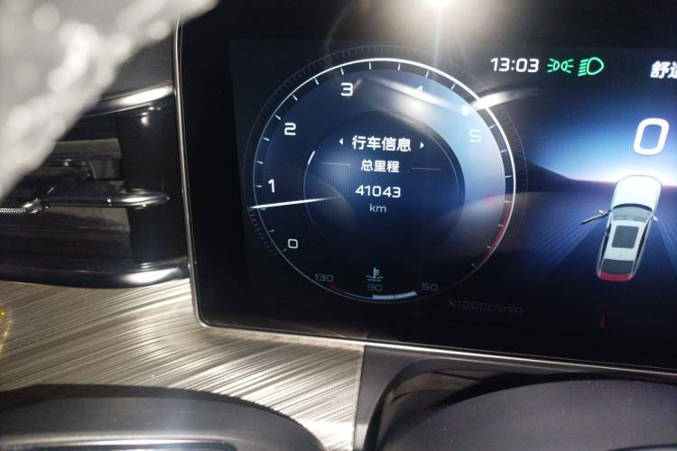 Used Hongqi H9 2020 3.0T Smart Connect Flagship Edition Odometer Close Up