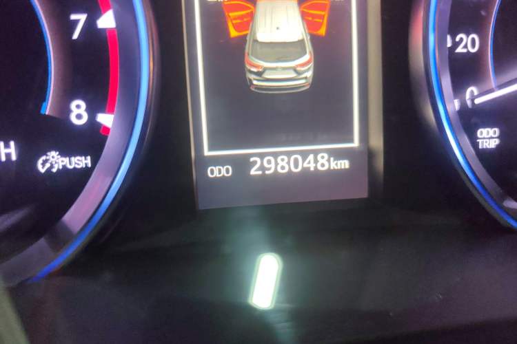 Used Toyota Highlander 2021 2.0T Four-Wheel Drive Prestige Version 7 Seats Odometer Close Up