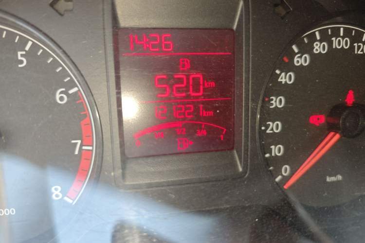 Used Volkswagen Jetta 2015 1.6L Manual Comfort Model Odometer Close Up