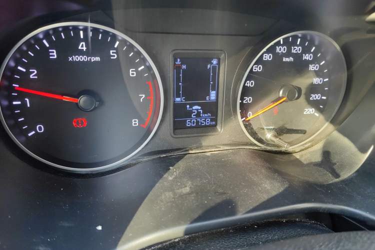 Used Kia Pegas 2019 1.4L Manual Value Edition (Compliant with National Emission Standard V) Odometer Close Up