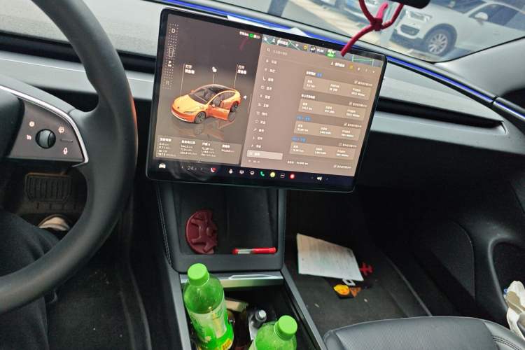 Used Tesla Model 3 2023 Rear-Wheel-Drive Version Audio And AC Panel