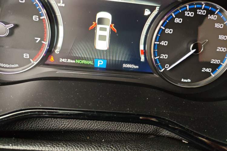 Used GAC Trumpchi M8 2018 320T Luxury Edition Odometer Close Up