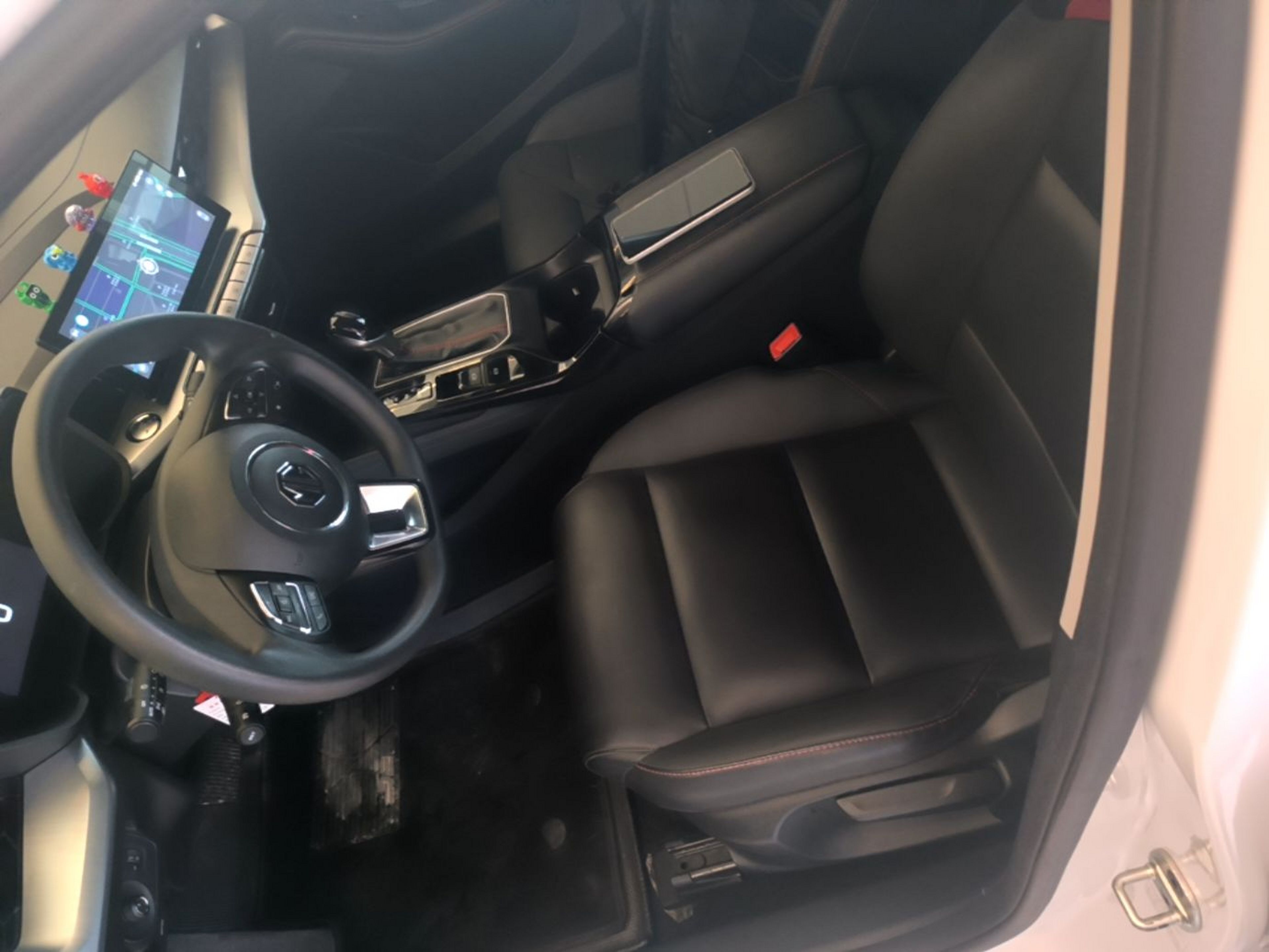 Vordere Reihe im Auto