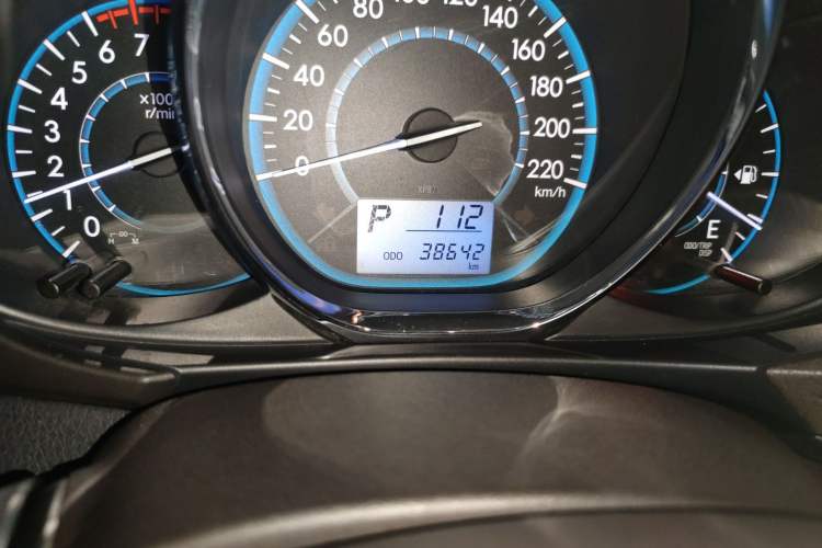 Used Toyota Vios 2014 1.5L Automatic ZhiZhen Edition Odometer Close Up