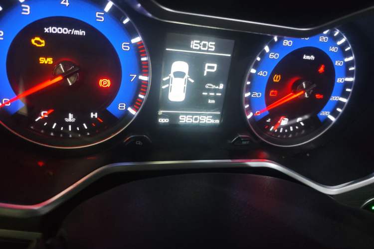 Used Geely Auto Vision X3 2017 1.5L Automatic Elite Model Odometer Close Up