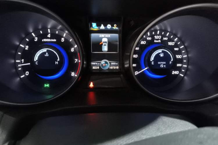 Used CHANGAN CS75 2017 Shangku Edition 1.5T Manual ZhiXiang Model Odometer Close Up