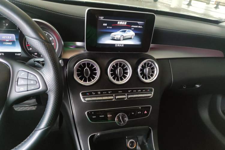 Used Mercedes-Benz C-Class 2017 Facelift C 200 L Sport Edition Audio And AC Panel