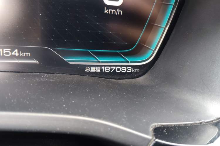 Used BYD Song PLUS New Energy 2021 EV Deluxe Model Odometer Close Up