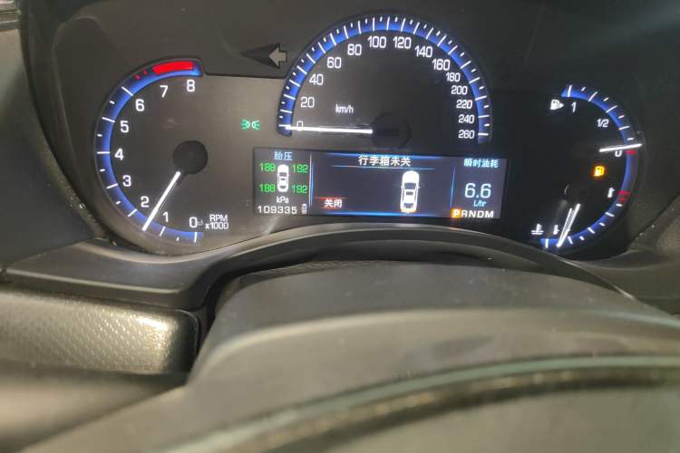 Used Cadillac ATS-L 2014 25T Comfort Model Odometer Close Up