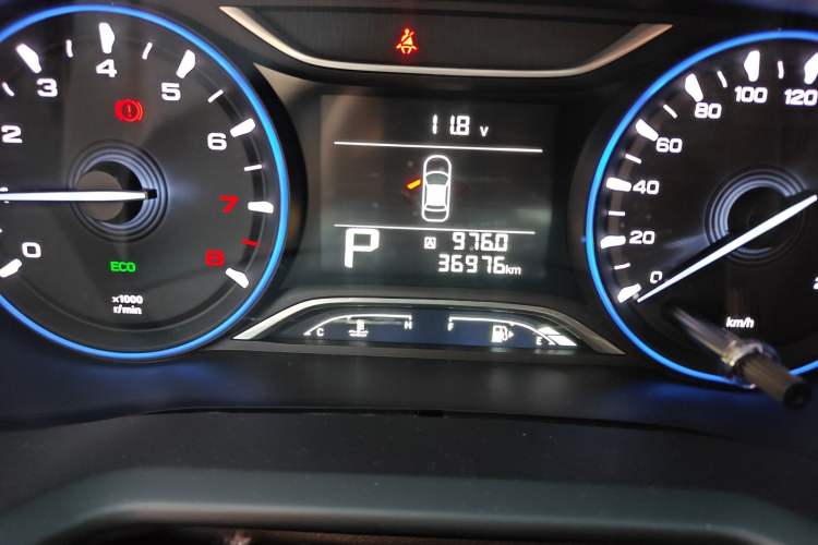 Used GAC Trumpchi GS3 2017 150N Automatic Elite Edition Odometer Close Up