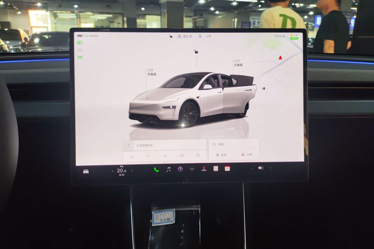 Used Tesla Model Y 2026 Long-Range All-Wheel-Drive Model Audio And AC Panel