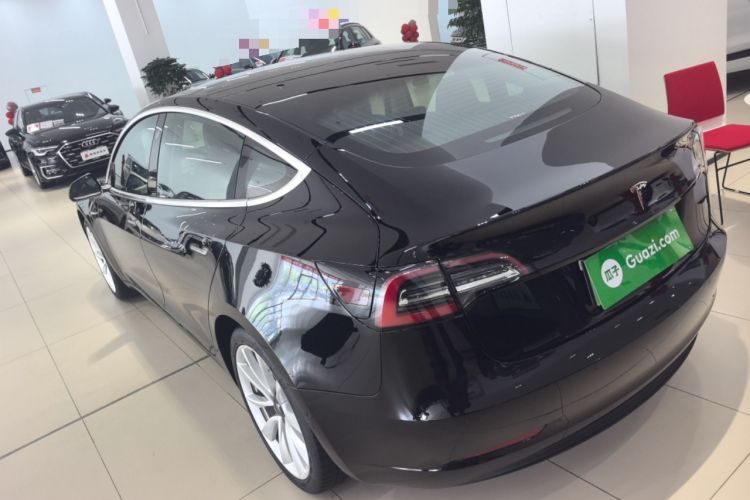 Used Tesla Model 3 2019 Standard Range Rear-Drive Upgraded Version Rear Left 45 Deg