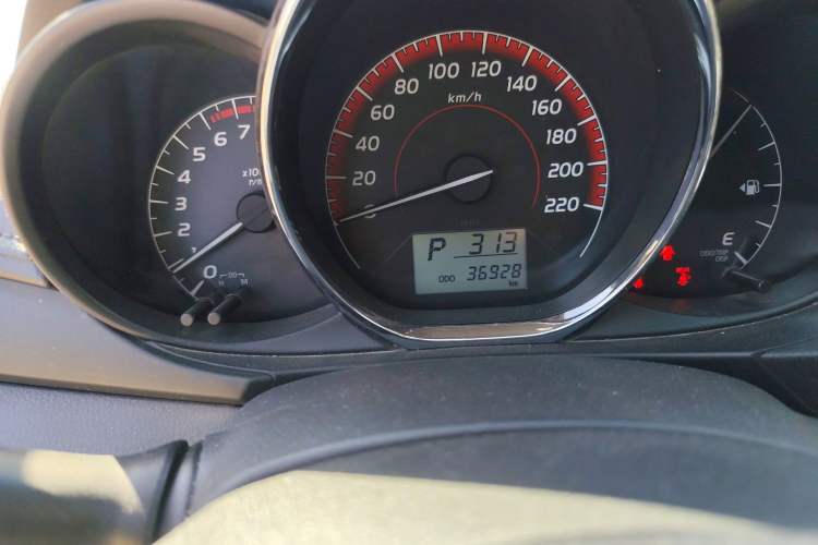 Used Toyota Vios FS 2021 1.5L CVT Fengchi Edition Odometer Close Up