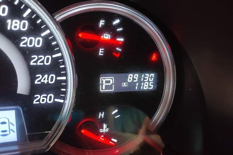 Used Nissan Teana 2012 2.5L XL Smart Enjoyment Version Odometer Close Up