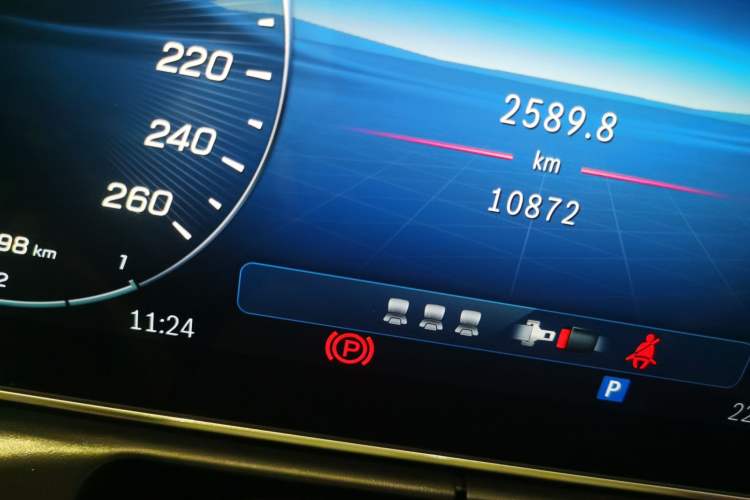 Used Mercedes-Benz C-Class 2024 Facelifted C-Class 260 L Night Edition Sports Version Odometer Close Up