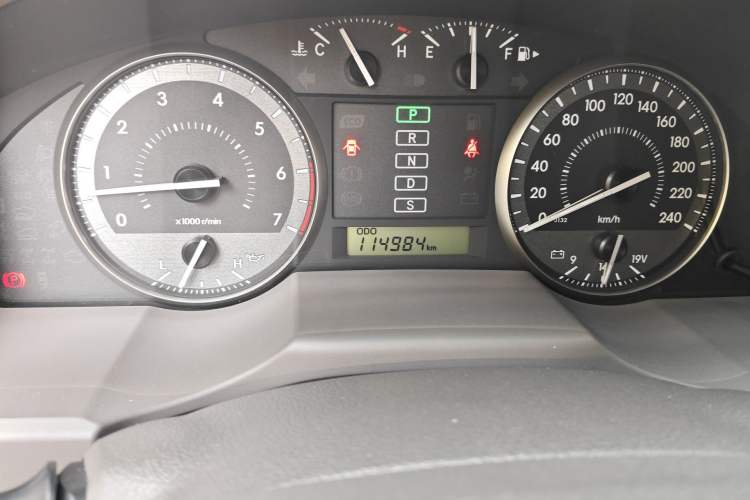 Used Toyota Land Cruiser  Odometer Close Up