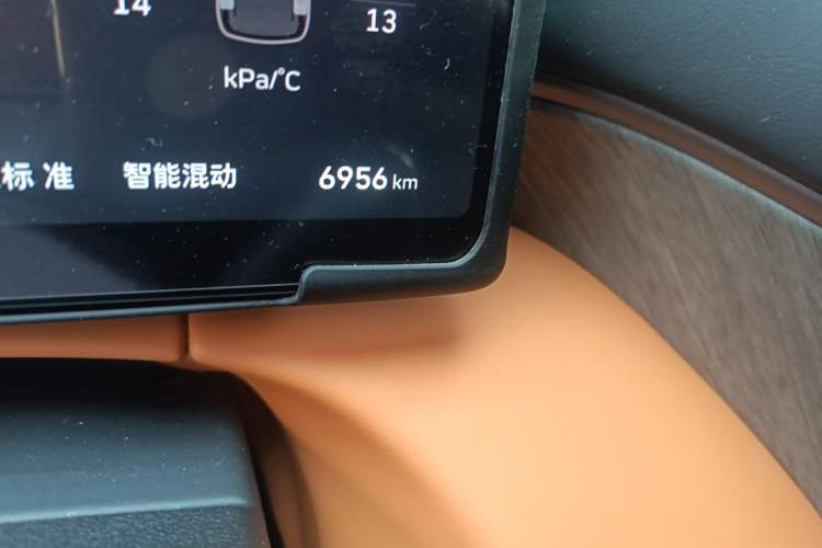 Used Wey Gaoshan 2025 Four-Wheel Drive Alpine 8 Odometer Close Up