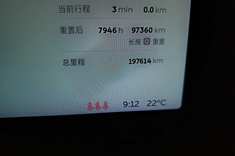 Used Nio ES6 2019 420 km Sport Version Odometer Close Up