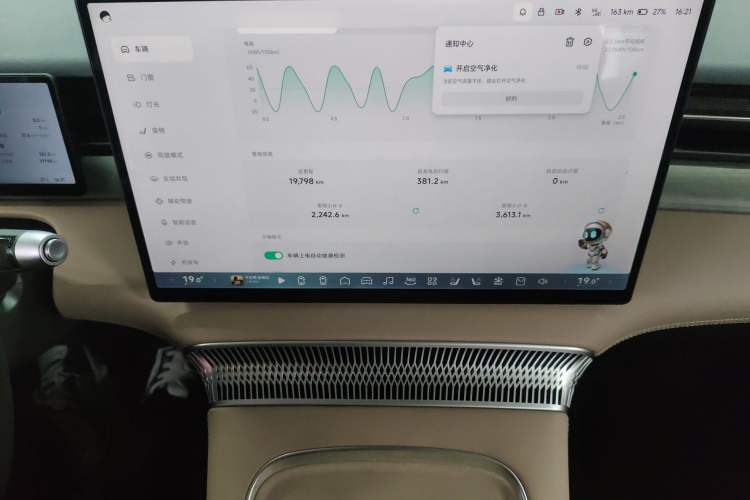 Used XPeng X9 2025 740 Ultra-Long Range Max Audio And AC Panel