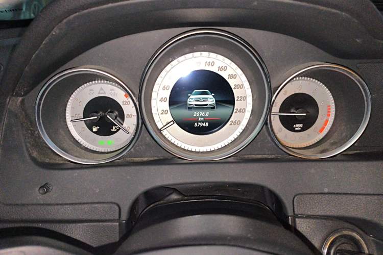Used Mercedes-Benz C-Class 2013 C 180 Coupe Odometer Close Up