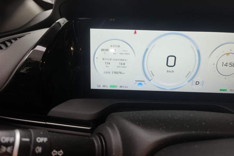 Used AION S Plus 2023 70 Intelligent Edition Lithium Iron Phosphate Odometer Close Up