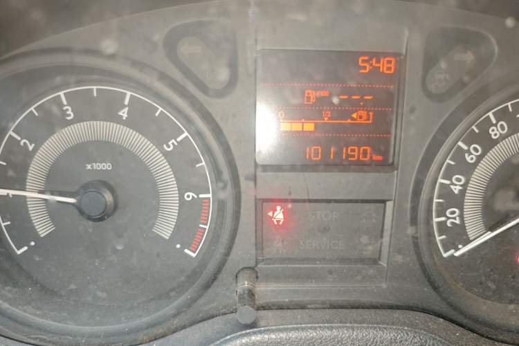 Used Peugeot 301 2016 1.6L Manual Comfort Edition Odometer Close Up