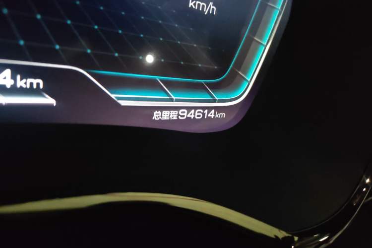 Used BYD Han 2020 EV Long-Range Deluxe Model Odometer Close Up