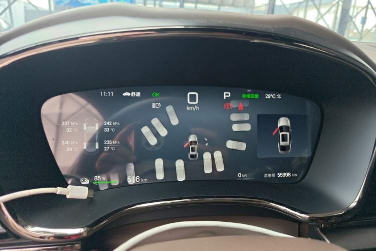 Used BYD Han 2025 EV Intelligent Driving Edition 605KM Prestige Model Instrument Cluster