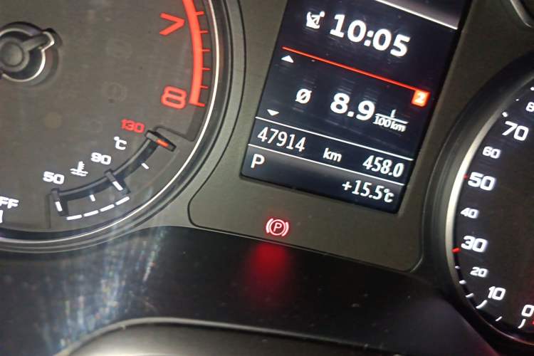 Used Audi A3 2015 Cabriolet 40 TFSI Odometer Close Up