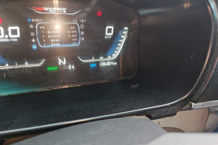 Used SRM Haoyun 1  Odometer Close Up