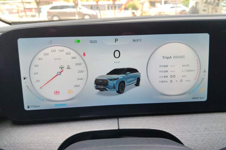 Used Chery Tiggo 9 2023 2.0T Dual-Clutch Two-Wheel Drive Luxury Edition 7 Seats Instrument Cluster