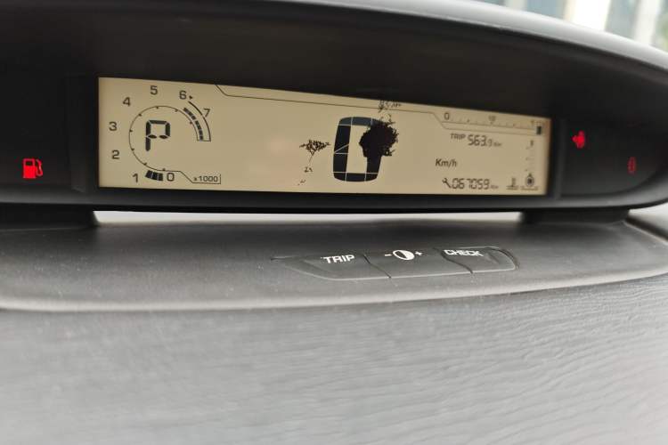 Used Citroen C-Quatre 2011 Sedan 1.6L Automatic Champion Edition Odometer Close Up