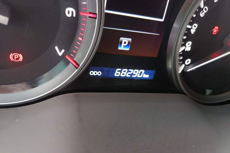 Used Toyota Land Cruiser  Odometer Close Up