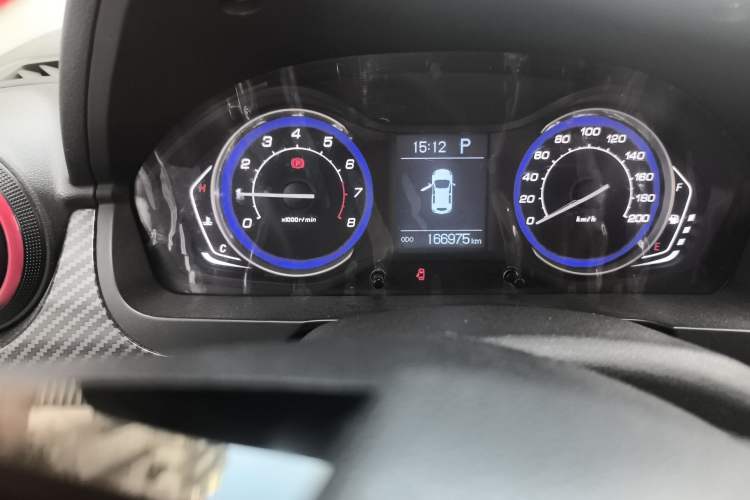 Used BAIC Senova X25 2015 1.5L Automatic Elite Model Odometer Close Up