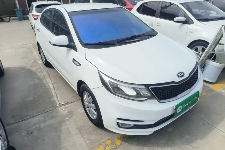 Used Kia K2 2015 Sedan 1.4L MT GLS Front Right 45 Deg